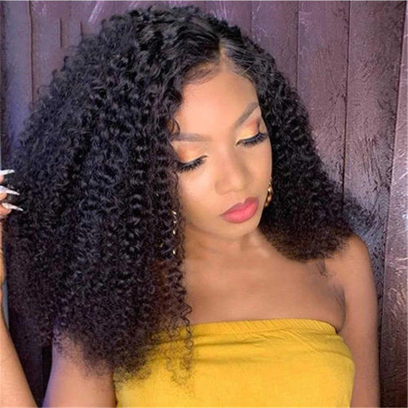 Bob Kinky Curly Wig – 100% Human Hair Short Curly Wig