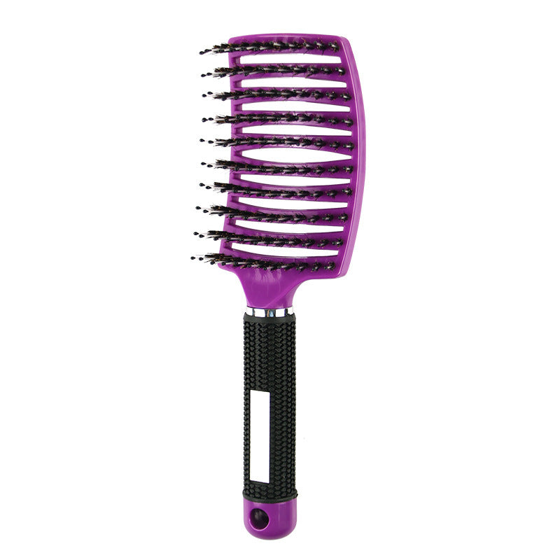 Curved Bristle Massage Comb – Detangler for Curly & Thick Hair