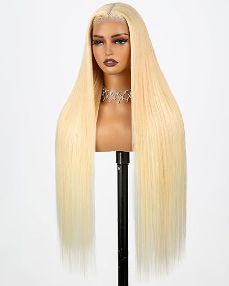 Human Hair Wig – 6x5 Glueless Lace Closure, Straight, Pre-Plucked & Pre-Cut, 220% Density