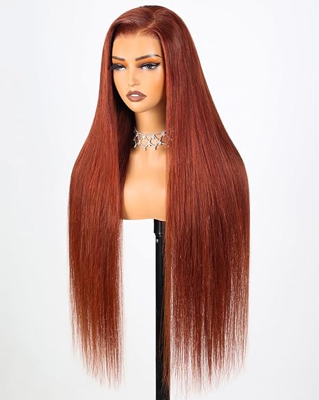 Human Hair Wig – 6x5 Glueless Lace Closure, Straight, Pre-Plucked & Pre-Cut, 220% Density