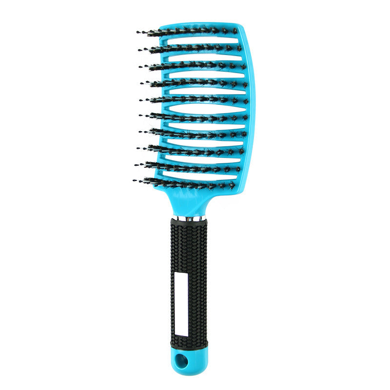 Curved Bristle Massage Comb – Detangler for Curly & Thick Hair
