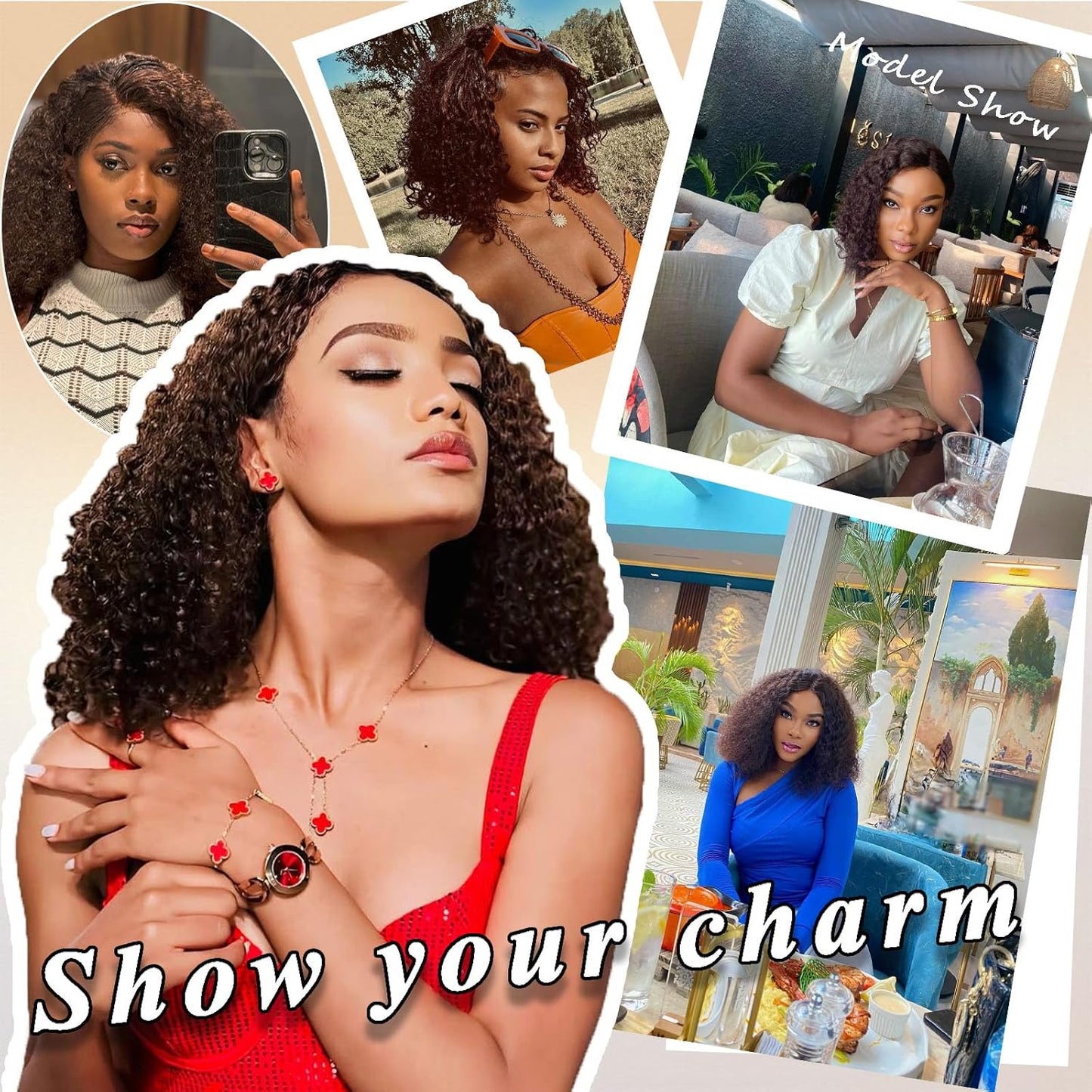 Chocolate Brown Water Wave Bob Wig – 4x4 HD Lace, 12'' Human Hair, Glueless, Pre-Plucked