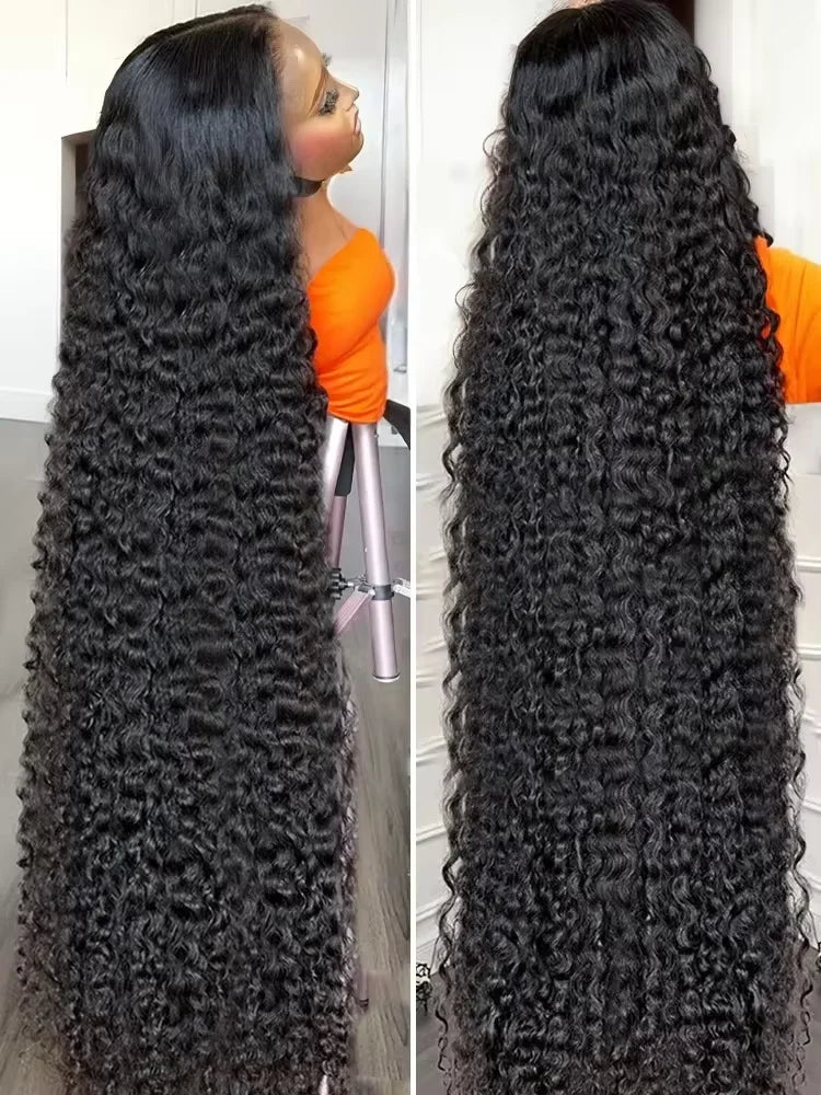 250 Density Deep Wave Lace Front Wig 13x6 HD Human Hair Wig
