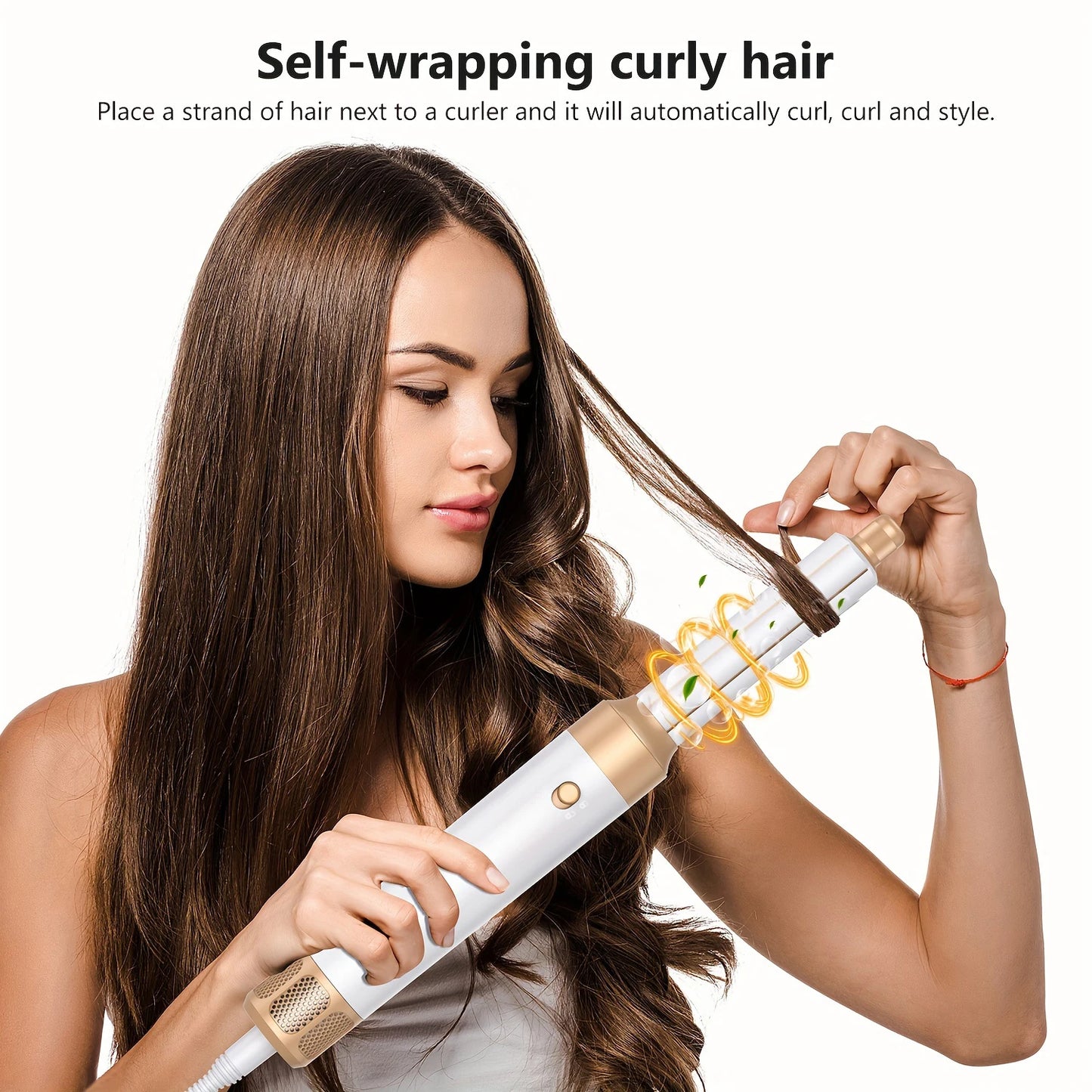 7-in-1 High Speed Hair Dryer Brush – Ionic Hot Air Styler, Diffuser, Auto Curler & Blow Dryer