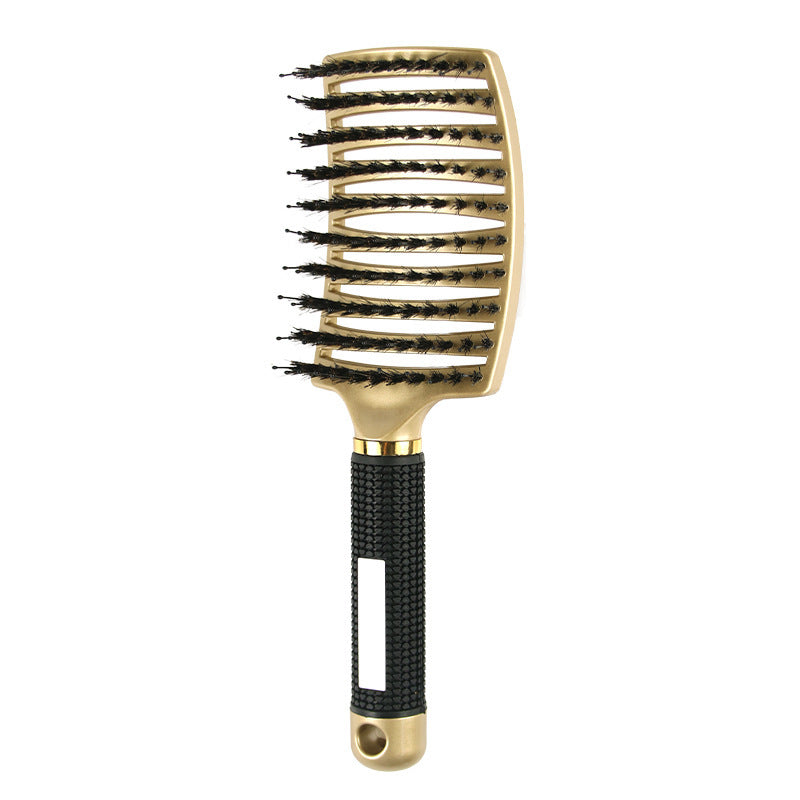 Curved Bristle Massage Comb – Detangler for Curly & Thick Hair