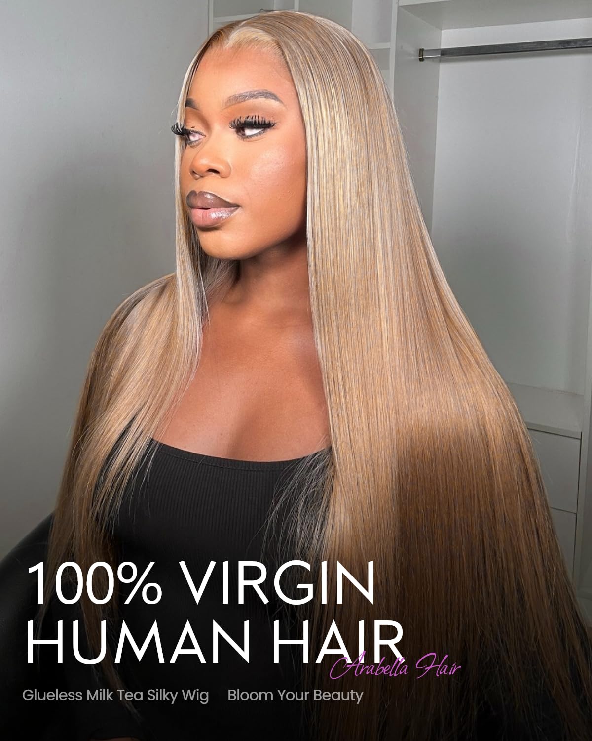 Human Hair Wig – 6x5 Glueless Lace Closure, Straight, Pre-Plucked & Pre-Cut, 220% Density