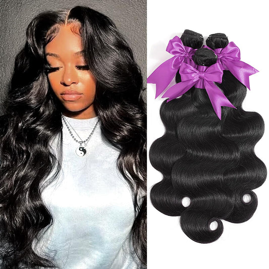 Body Wave Bundles with 5x5 HD Lace Closure, Brazilian Human Hair